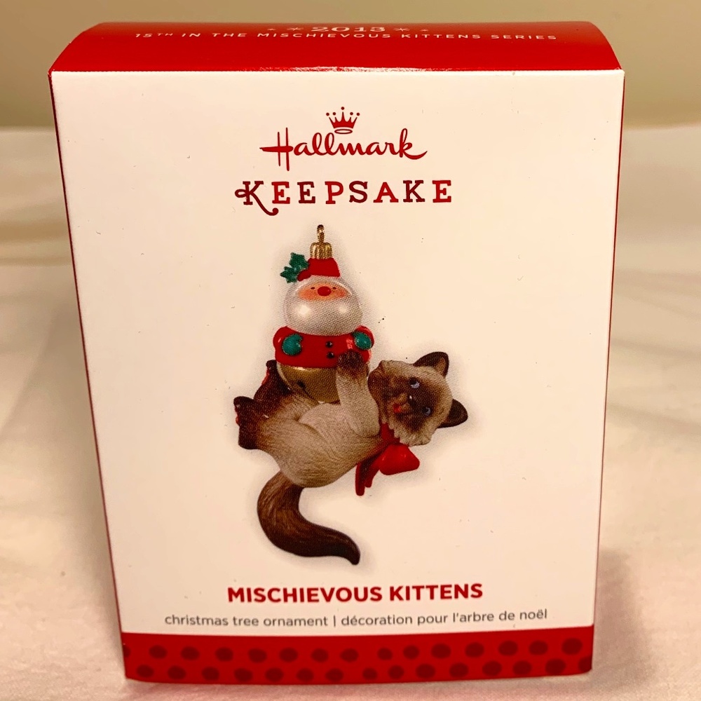 2013 Hallmark Mischievous Kitten Series Keepsake Ornament